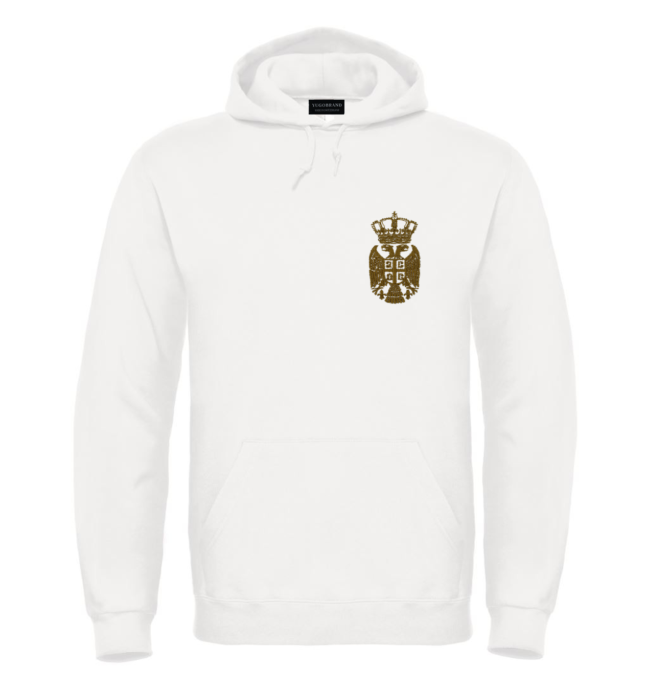 Yugobrand® x embroidered Serbian Eagle Hoodie Unisex