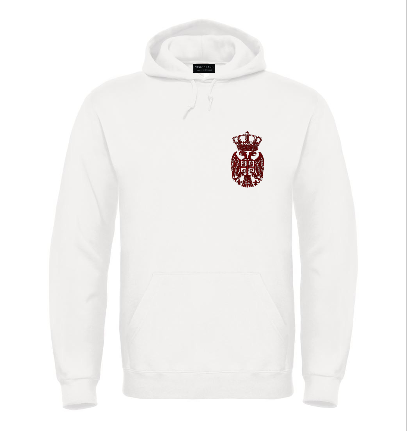 Yugobrand® x embroidered Serbian Eagle Hoodie Unisex
