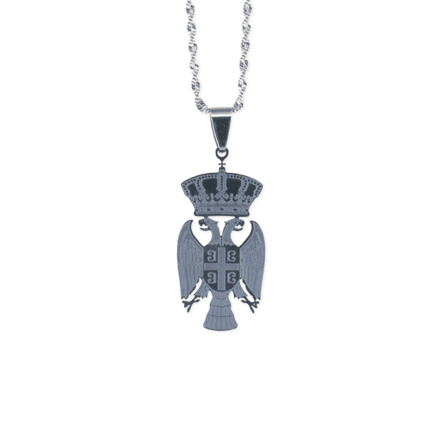 Serbia Eagle necklace – silver