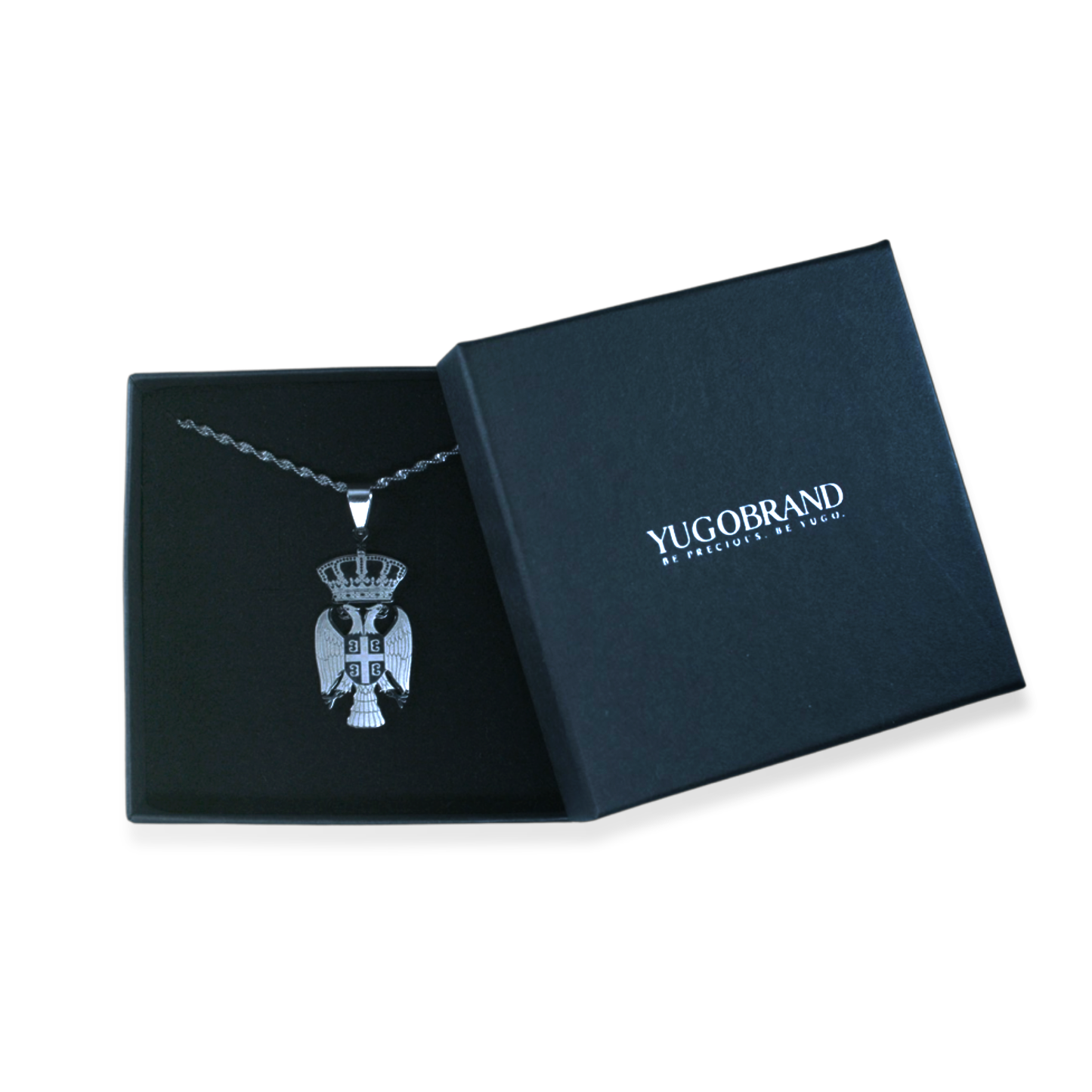 Serbia Eagle necklace – silver