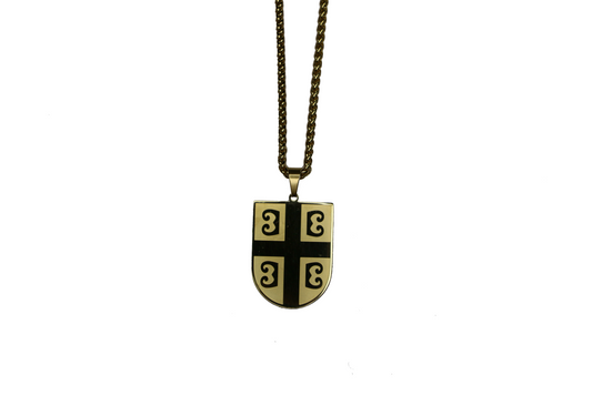 Big Serbian coat of arms necklace – gold