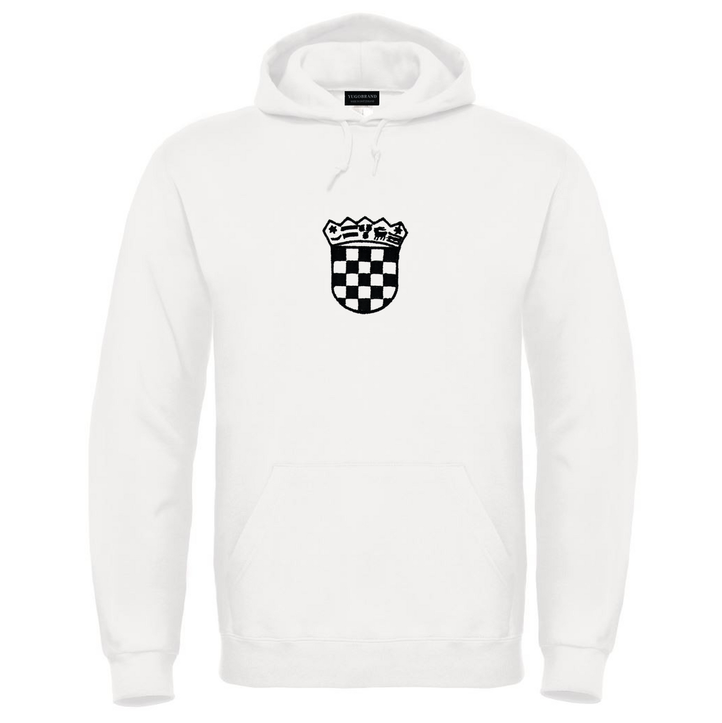 Yugobrand® x embroidered Croatian coat of arms Hoodie Unisex