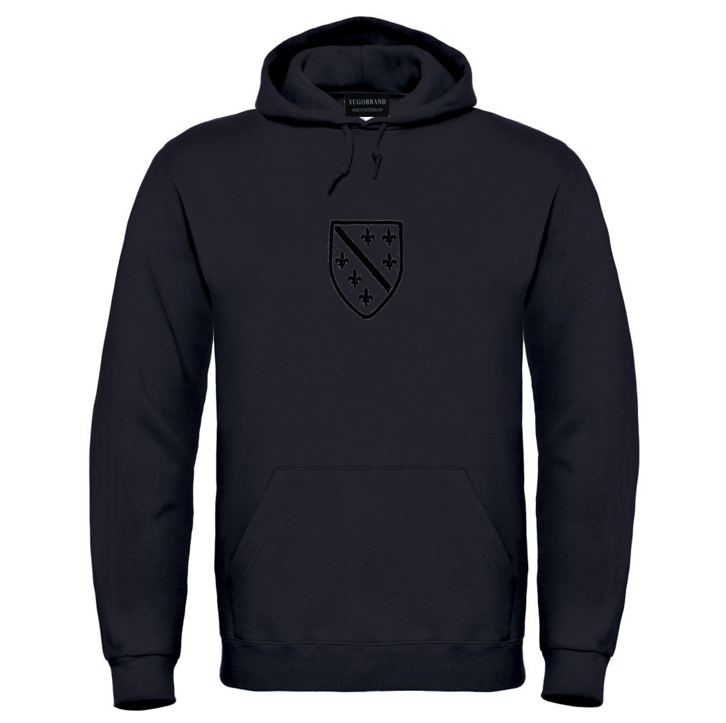 Yugobrand® x embroidered Bosnian coat of arms Hoodie Unisex