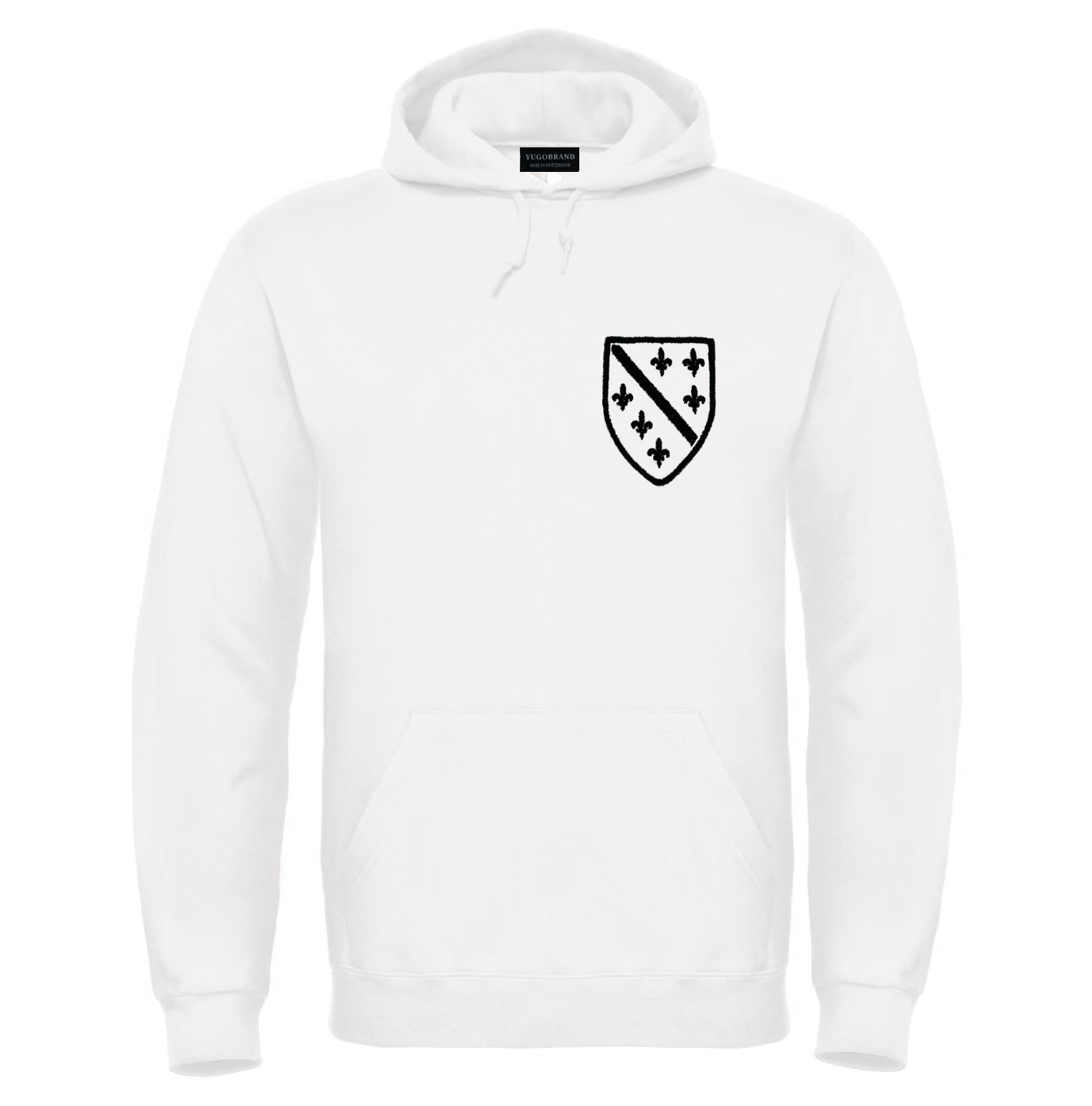 Yugobrand® x embroidered Bosnian coat of arms Hoodie Unisex