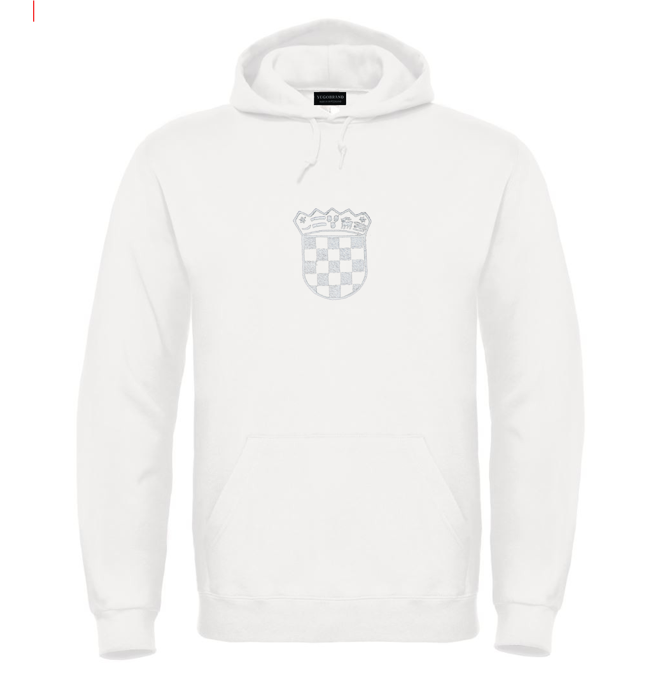 Yugobrand® x embroidered Croatian coat of arms Hoodie Unisex