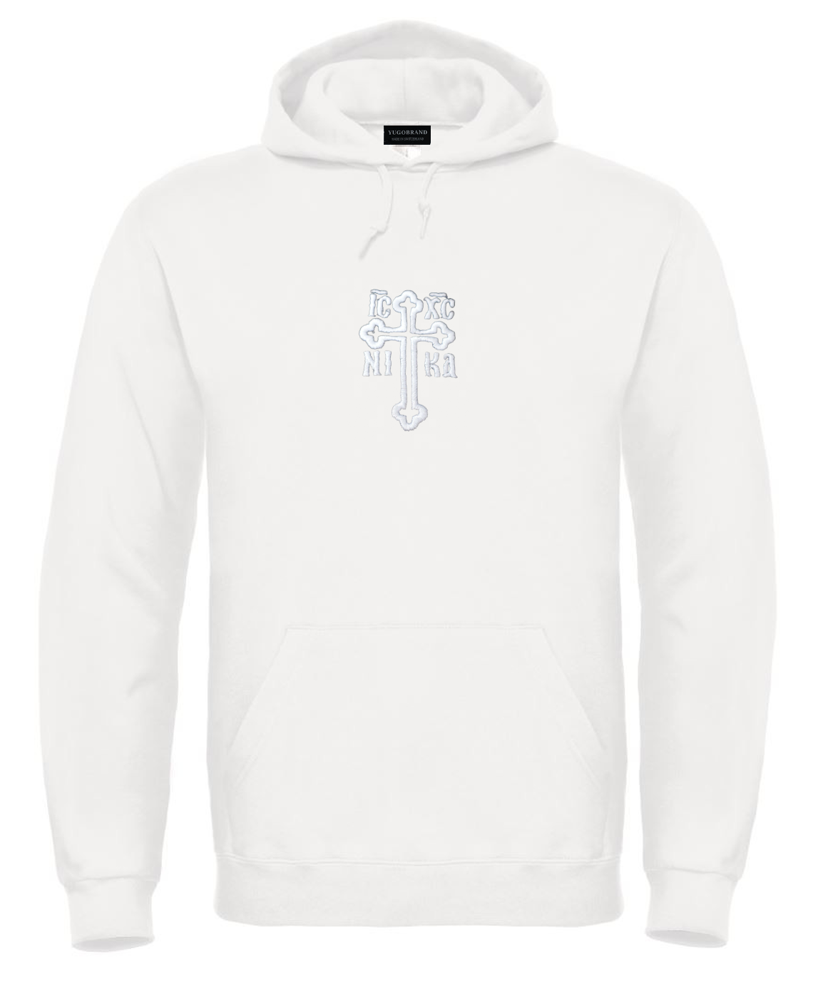 Yugobrand® x embroidered Orthodox Cross Hoodie Unisex