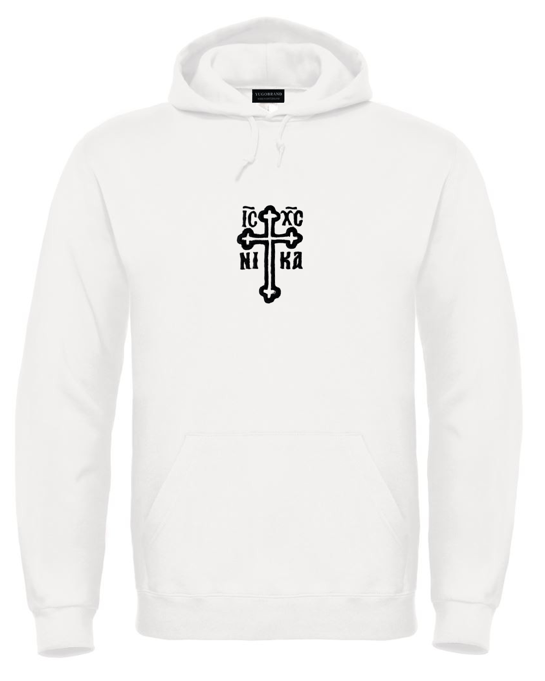 Yugobrand® x embroidered Orthodox Cross Hoodie Unisex