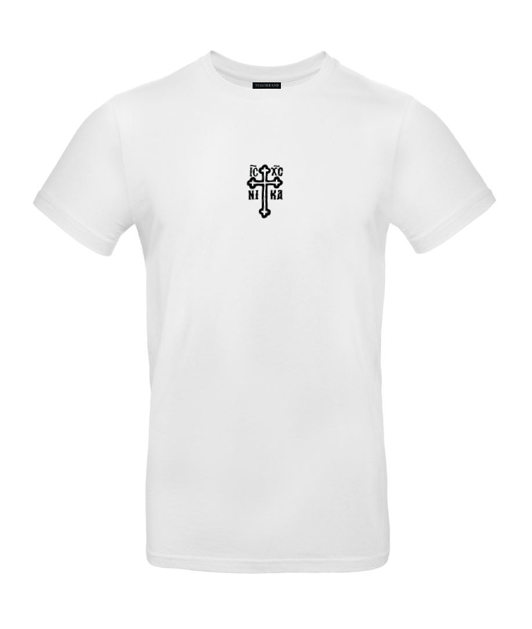 Yugobrand® x embroidered Orthodox Cross T-shirt Men