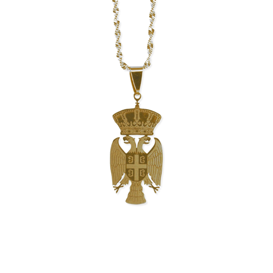 Serbia Eagle necklace – gold